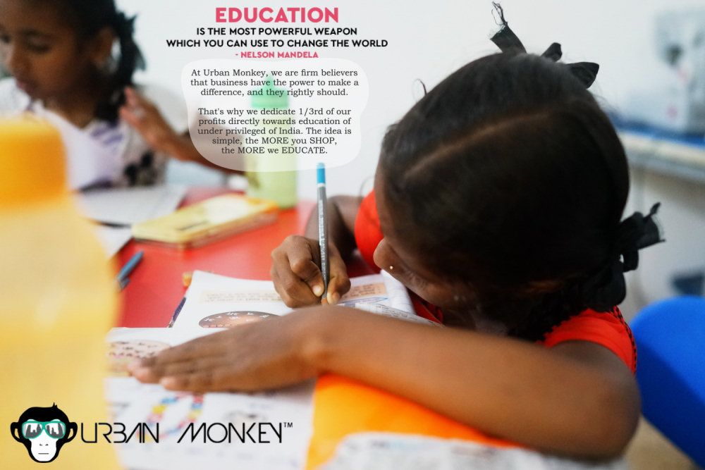 With Urban Monkey support we have helped around 130 children with their education this year