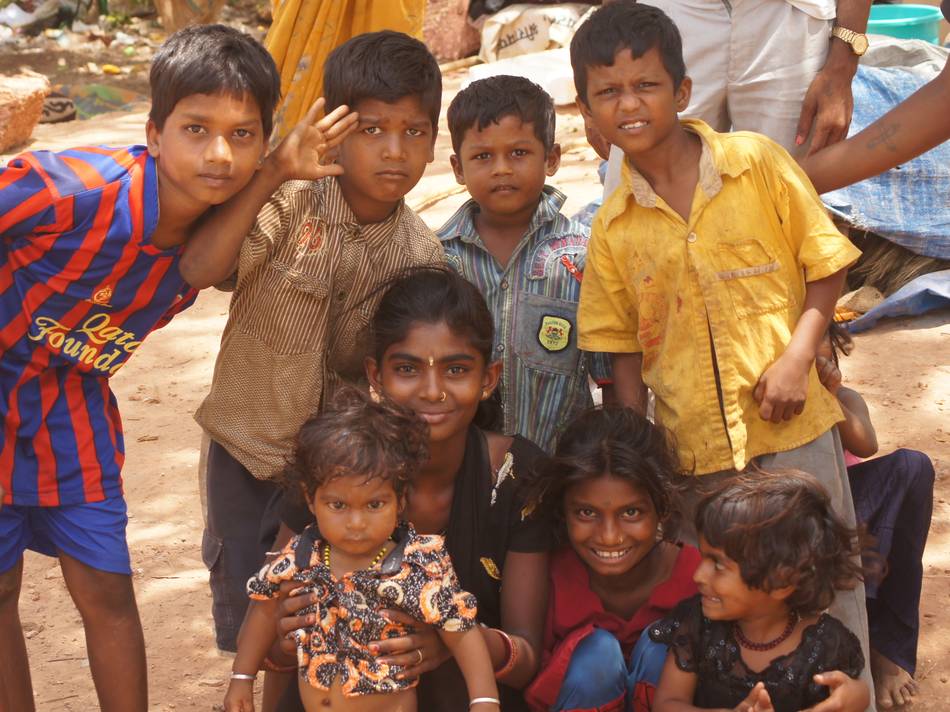 Slum Children In Margao