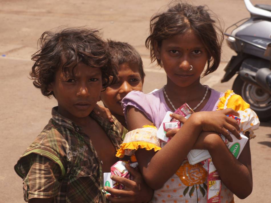 Three Children With Gifts