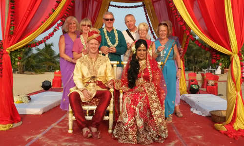 Picture from the wedding party in Goa