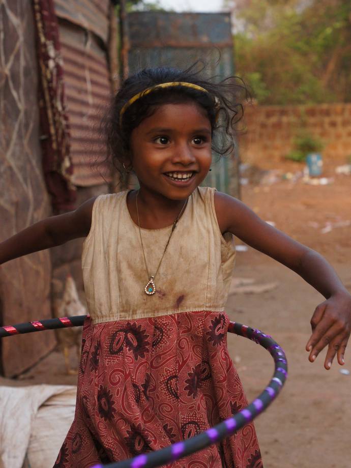 Showing Us How To Hula Hoop