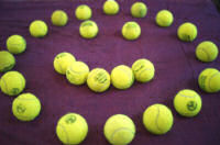 Smiley Face tennis balls