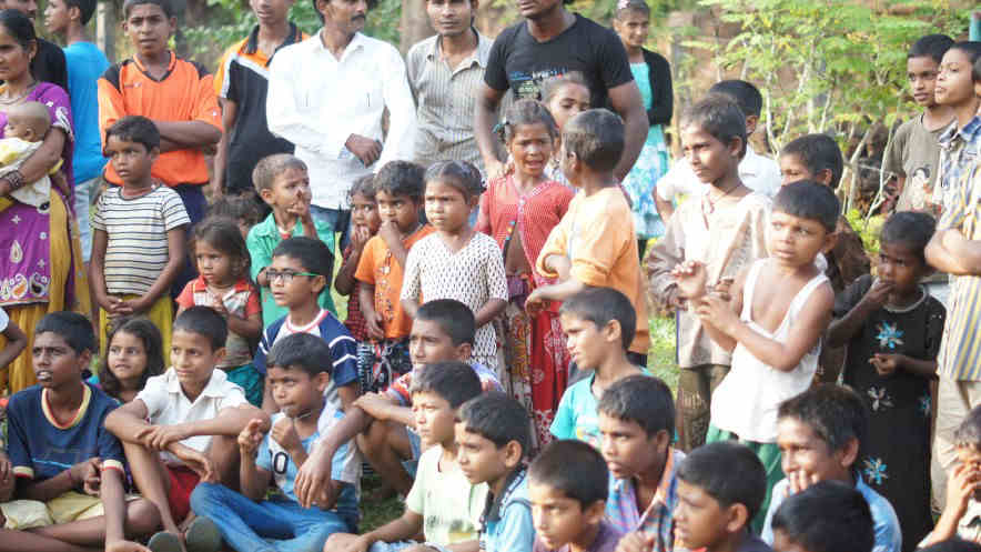 Children Taking In The Show
