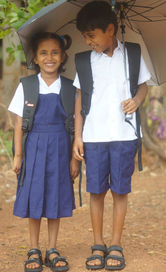 Smiling With Umbrella