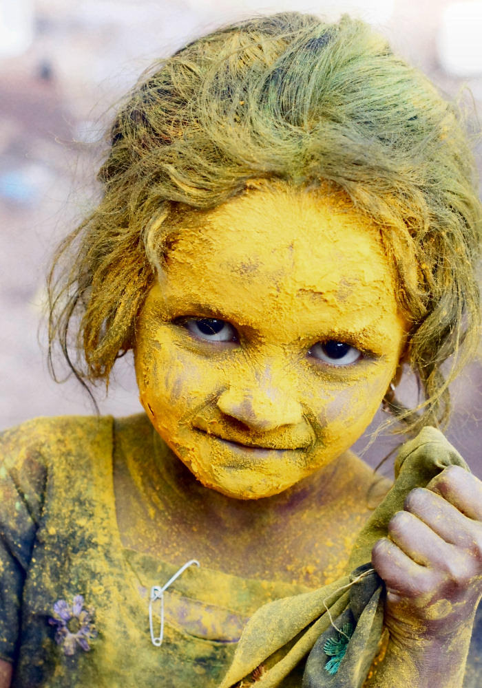 Holi In Yellow