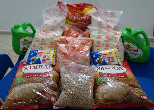 Donated Dry Goods by the Detroit Institute in Panjim