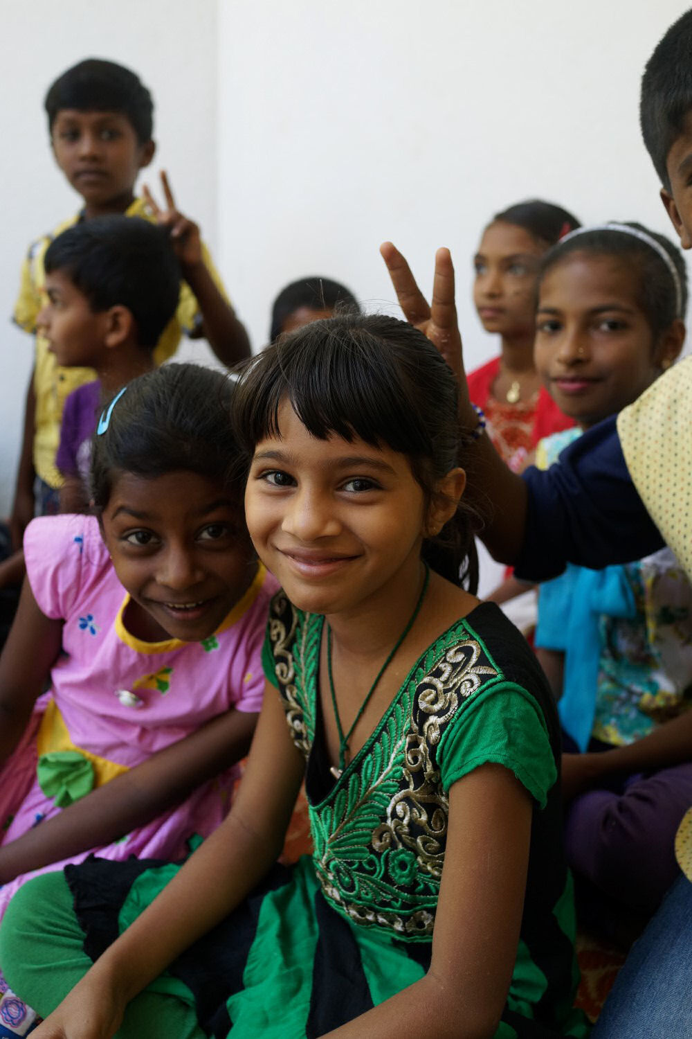Children Playing Games At The Christmas Party