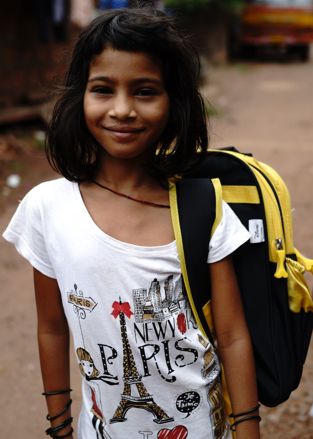 Young Girl With New Bag
