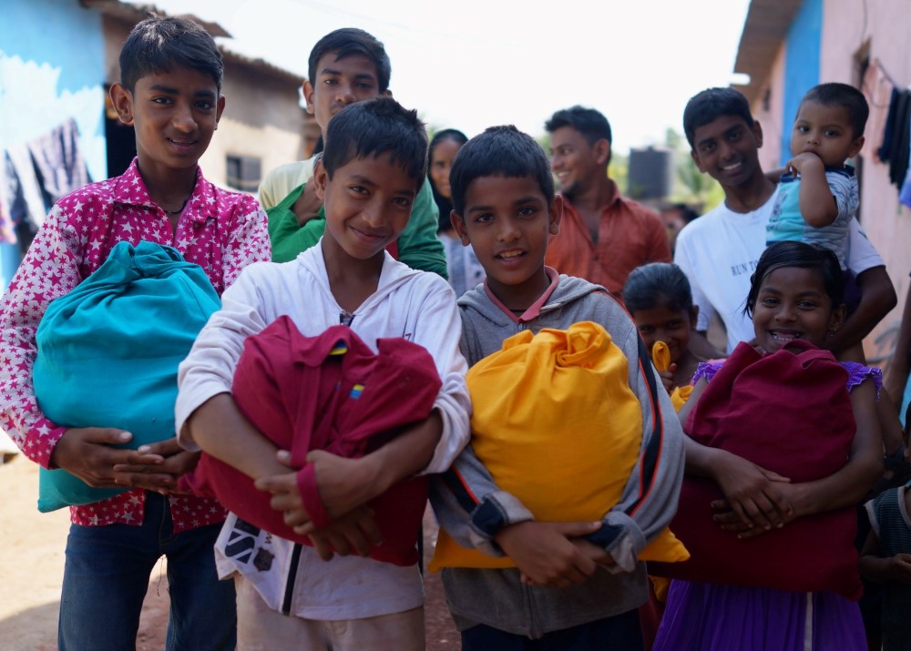 Muslim Families With Eid Presents