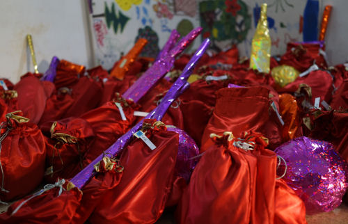 We managed over 700 wrapped Christmas presents by Christmas day