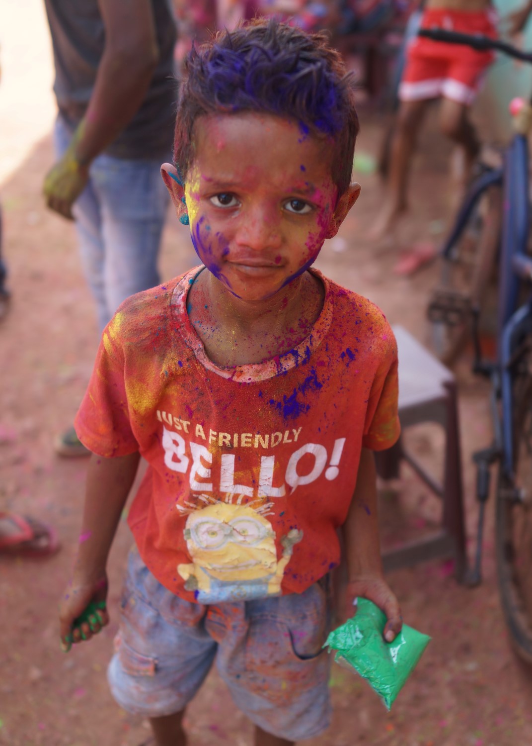 V Doing Holi In Style