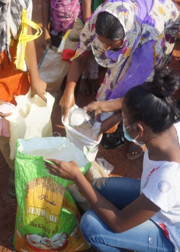 Giving out items