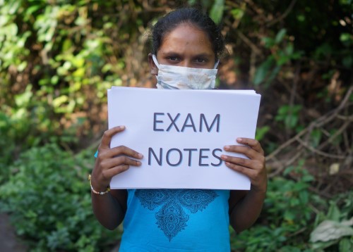 Exam notes and no help given