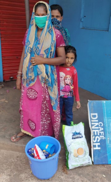 A supporter informed us about a familt struggling in Anjuna