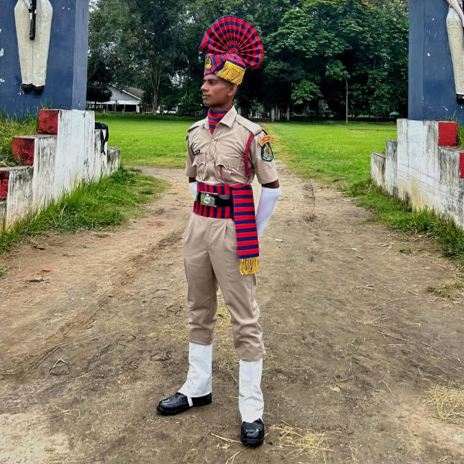 A young police officer