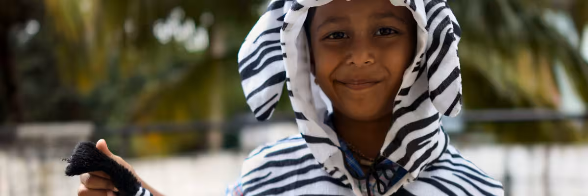 Donated Zebra Outfit Given Out.