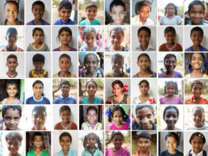 Just a few of the children being helped this year with the education through Goa Outreach,
