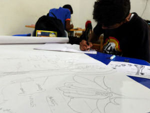Drawing the reproductive system of plants