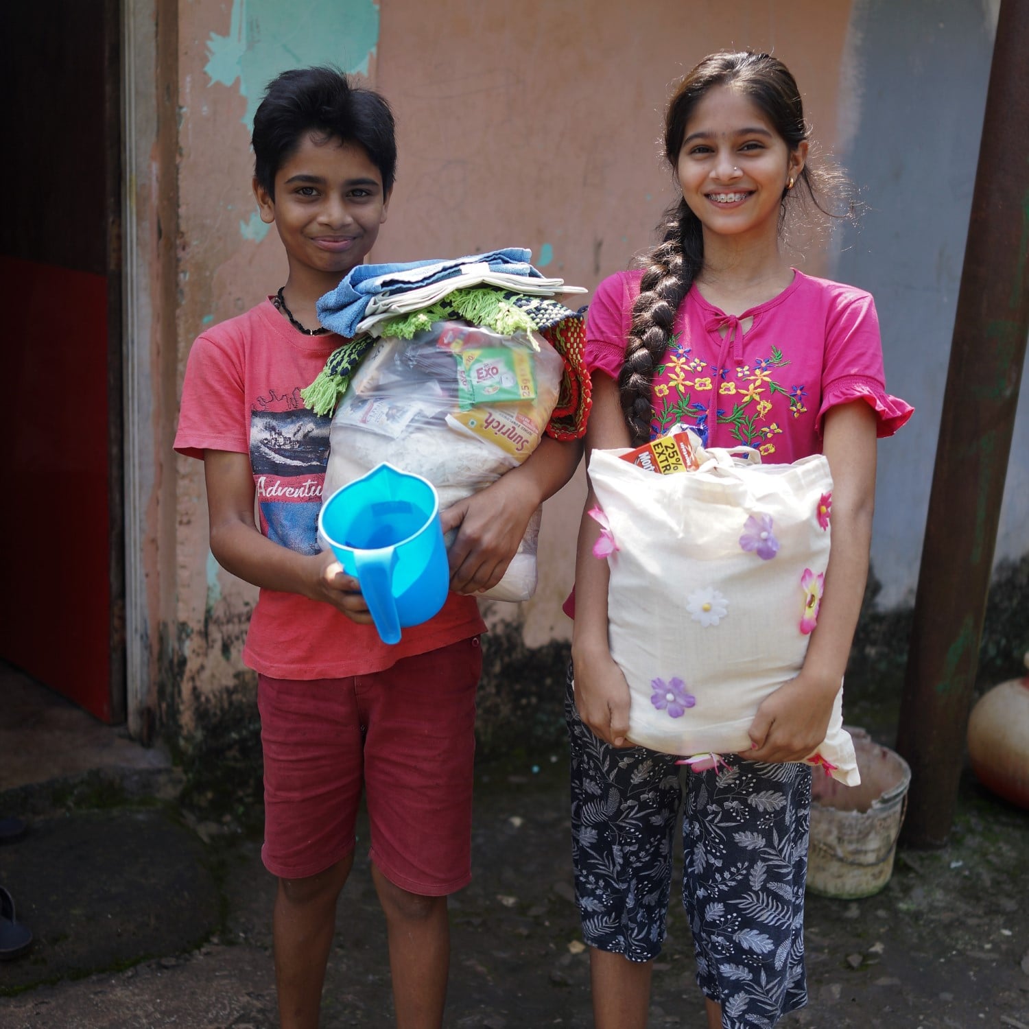 Diwali Gifts being distributed2021/11-Diwali-Gifts-Mother.jpg|Holding Diwali Gifts2021/11-All-Diwali-Bags.jpg|Lots of bags ready to be given out
